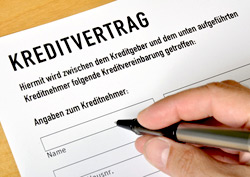 Kredit von Privat zu Privat mit Vertrag